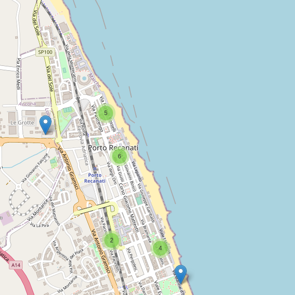 Thumbnail mappa bar di Porto Recanati