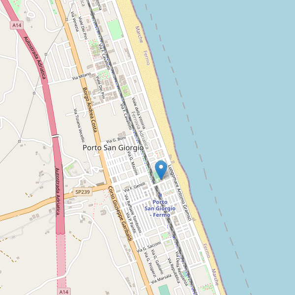 Thumbnail mappa hotel di Porto San Giorgio