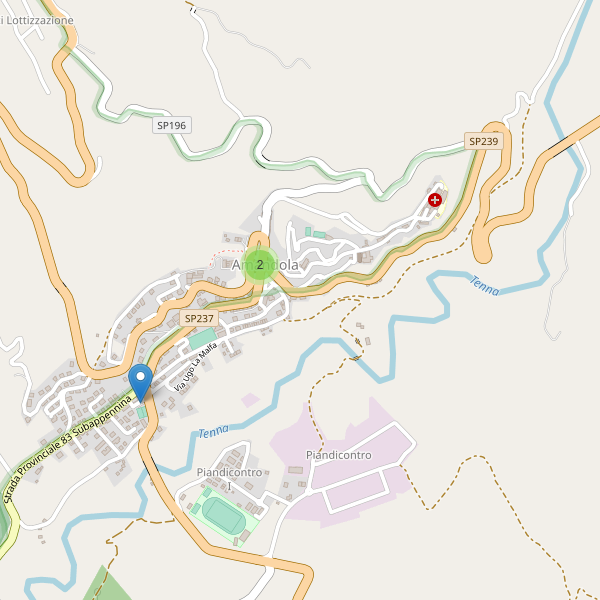 Thumbnail mappa parcheggi di Amandola