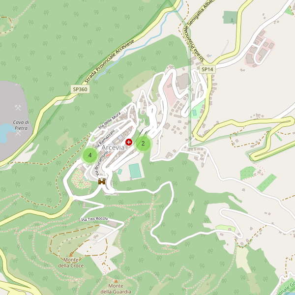 Thumbnail mappa parcheggi di Arcevia