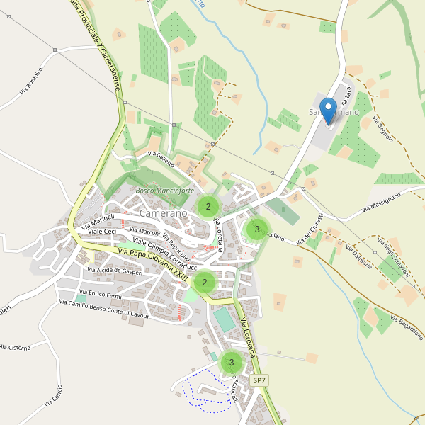 Thumbnail mappa parcheggi di Camerano