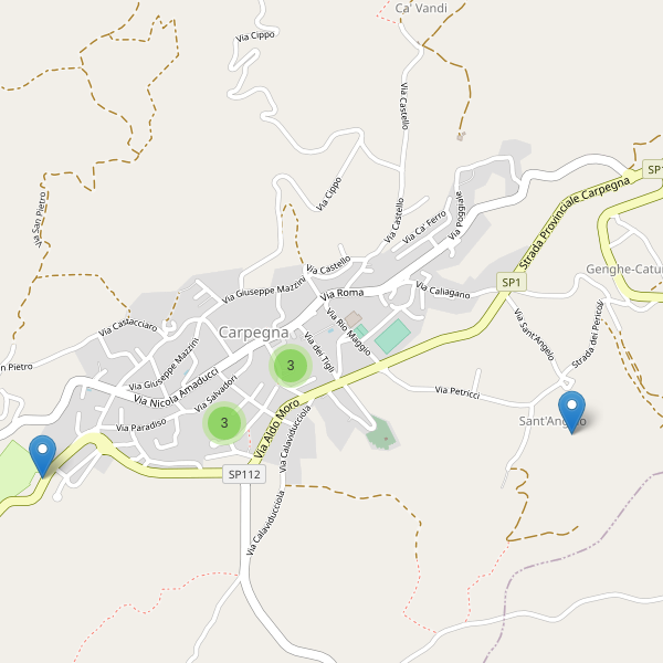 Thumbnail mappa parcheggi di Carpegna