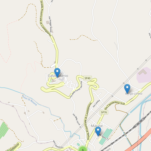 Thumbnail mappa parcheggi di Castelplanio