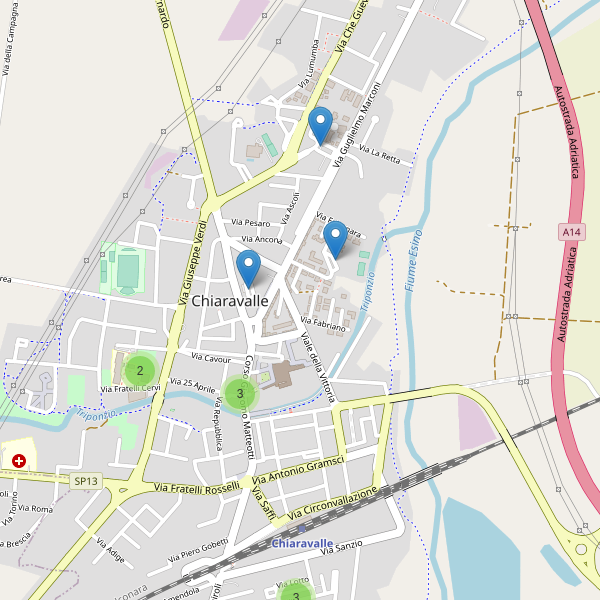 Thumbnail mappa parcheggi di Chiaravalle