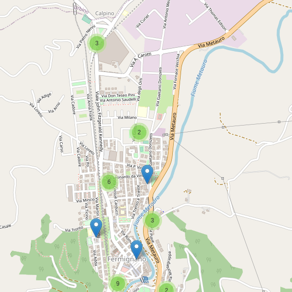 Thumbnail mappa parcheggi di Fermignano