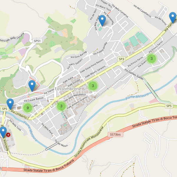 Thumbnail mappa parcheggi di Fossombrone