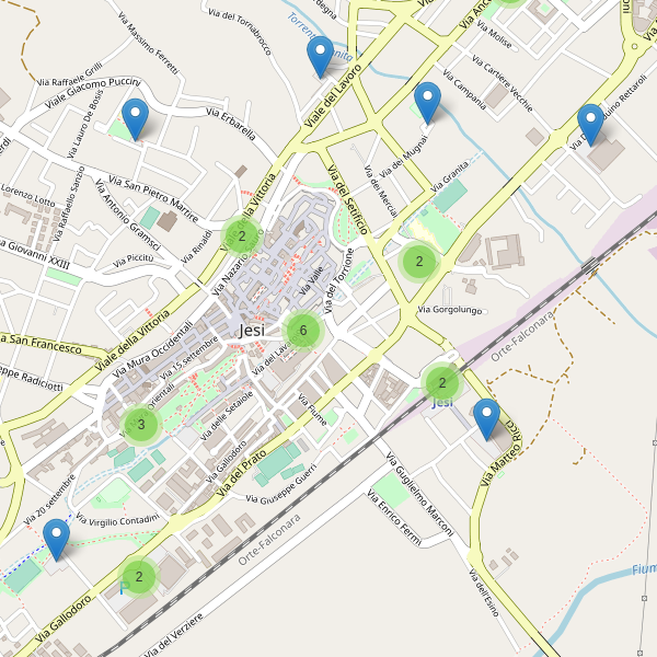 Thumbnail mappa parcheggi di Jesi