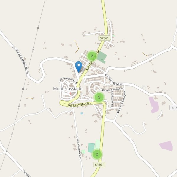 Thumbnail mappa parcheggi di Montecassiano