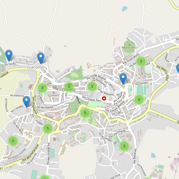 Thumbnail mappa parcheggi di Osimo