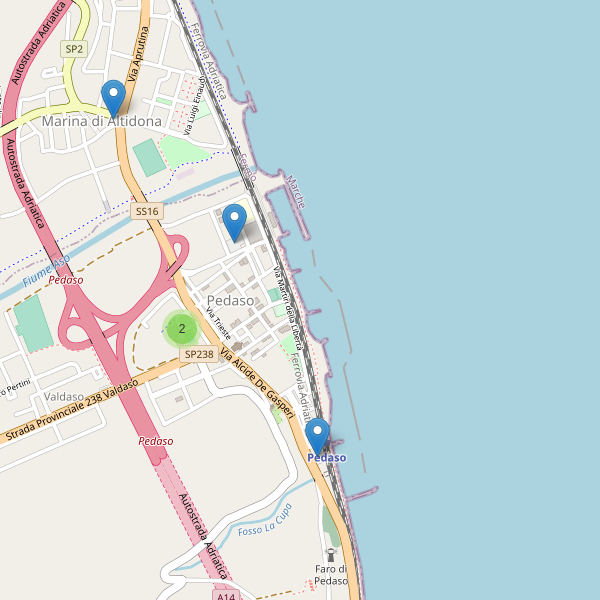 Thumbnail mappa parcheggi di Pedaso