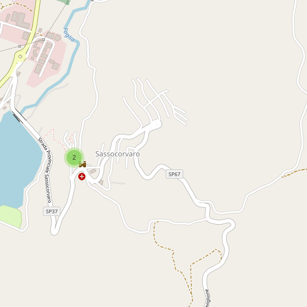 Thumbnail mappa parcheggi di Sassocorvaro