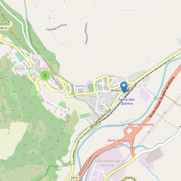 Thumbnail mappa parcheggi di Serra San Quirico