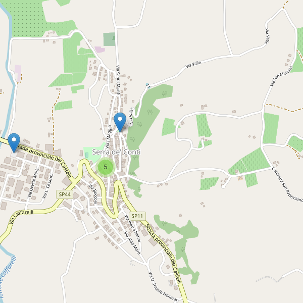 Thumbnail mappa parcheggi di Serra de' Conti