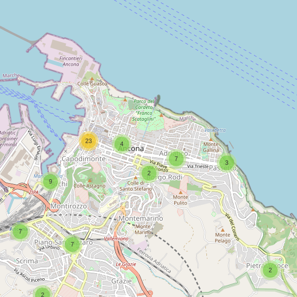 Thumbnail mappa ristoranti di Ancona