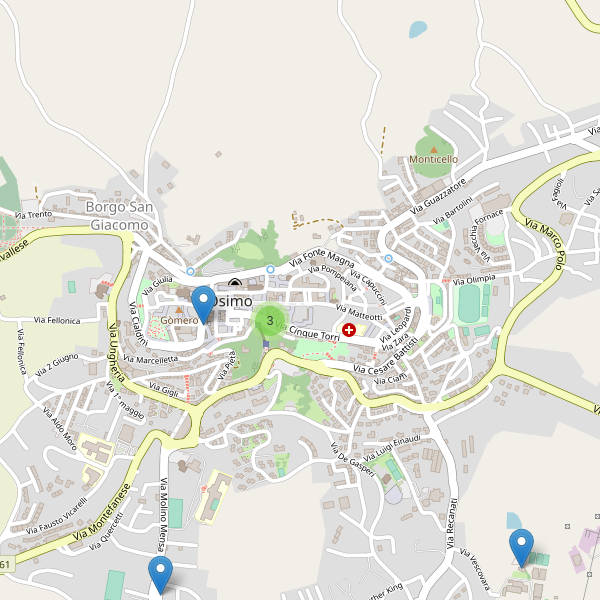 Thumbnail mappa ristoranti di Osimo