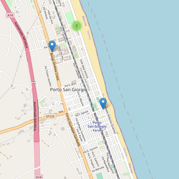 Thumbnail mappa ristoranti di Porto San Giorgio