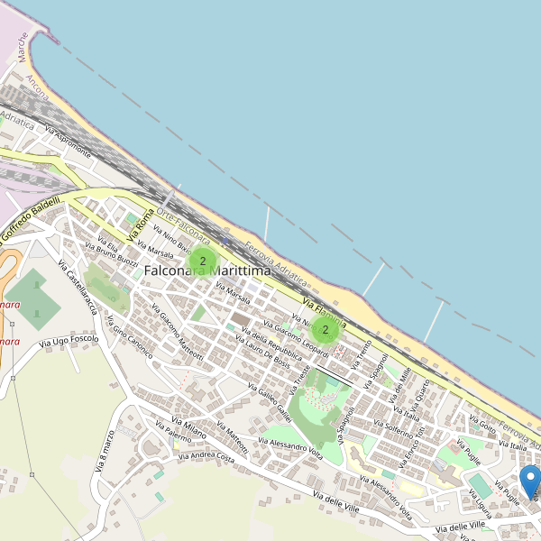 Thumbnail mappa supermercati di Falconara Marittima