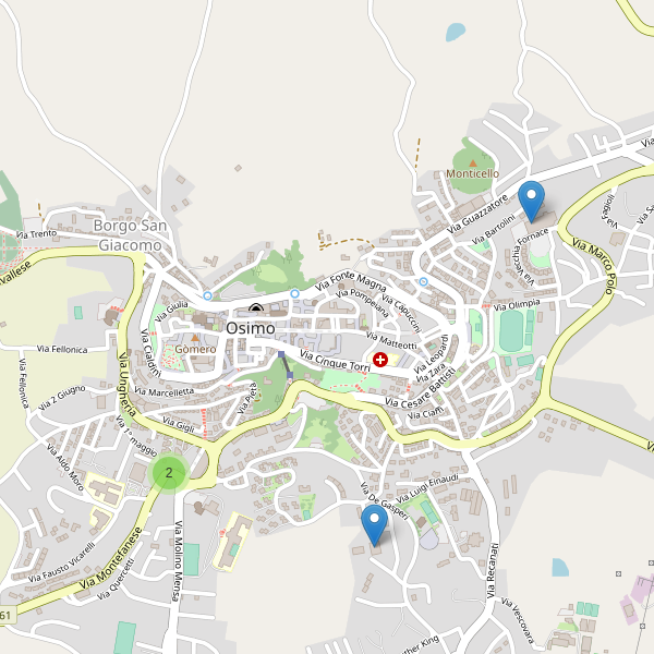 Thumbnail mappa supermercati di Osimo