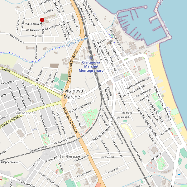 Thumbnail mappa taxi di Civitanova Marche