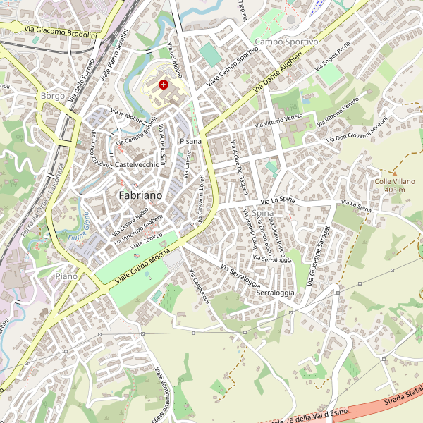 Thumbnail mappa taxi di Fabriano