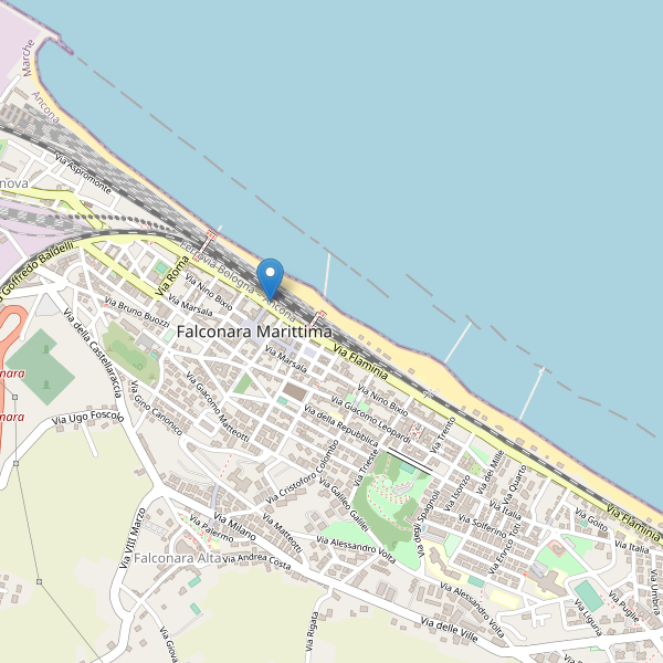 Thumbnail mappa taxi di Falconara Marittima