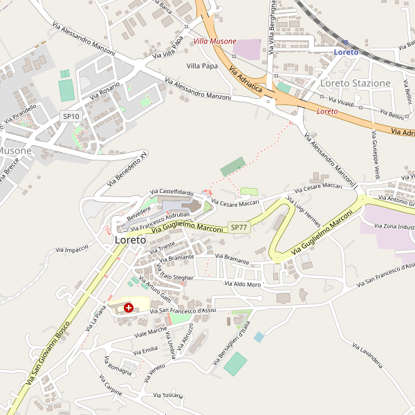 Thumbnail mappa taxi di Loreto