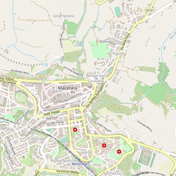 Thumbnail mappa taxi di Macerata