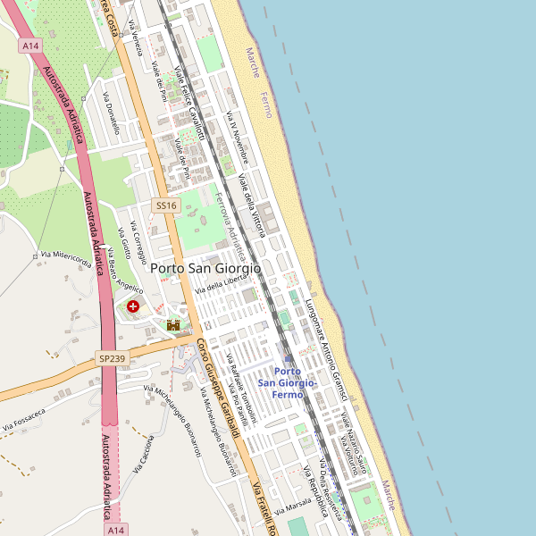 Thumbnail mappa taxi di Porto San Giorgio