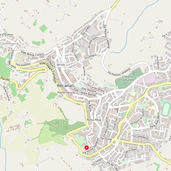 Thumbnail mappa taxi di Recanati