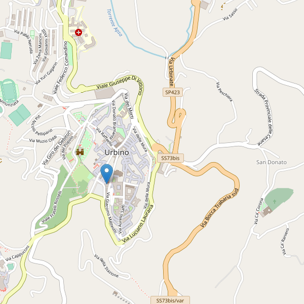 Thumbnail mappa teatri di Urbino