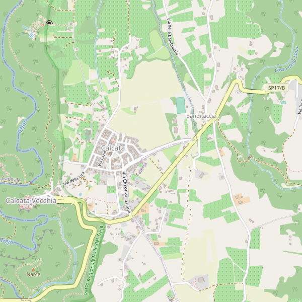 Thumbnail mappa autonoleggi di Calcata