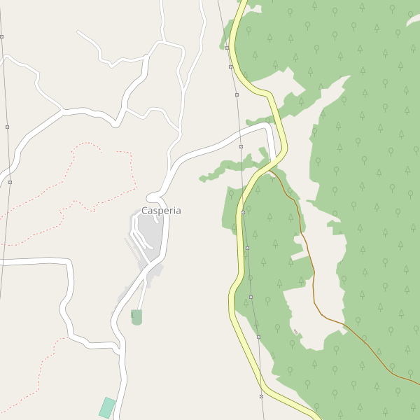 Thumbnail mappa stradale di Casperia
