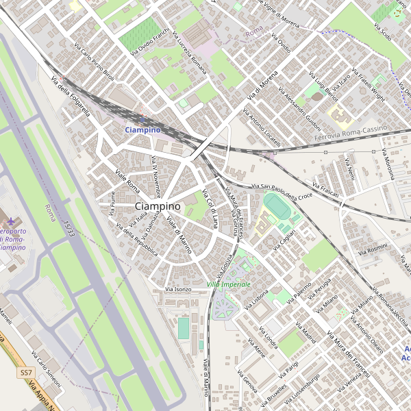 Thumbnail mappa stazionibus di Ciampino