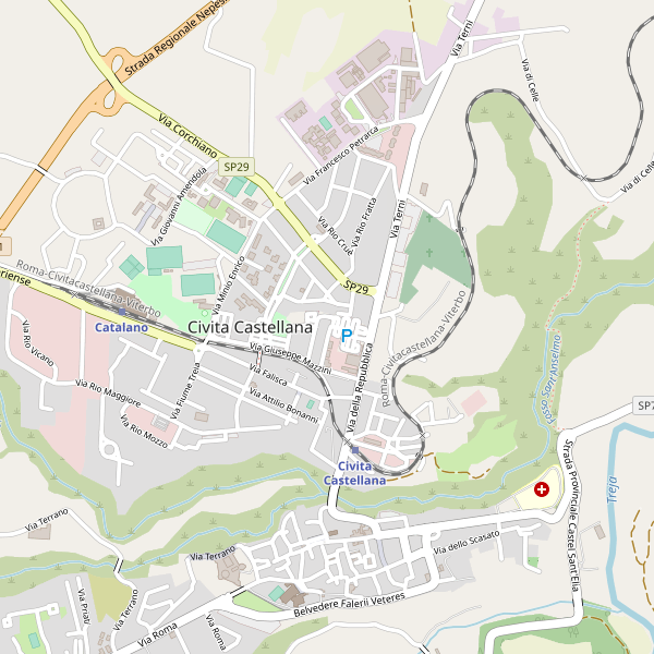 Thumbnail mappa stazionibus di Civita Castellana