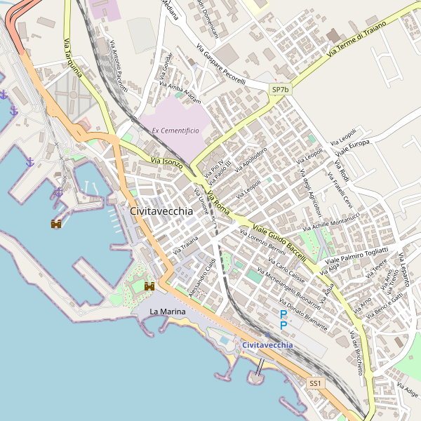 Thumbnail mappa pescherie di Civitavecchia