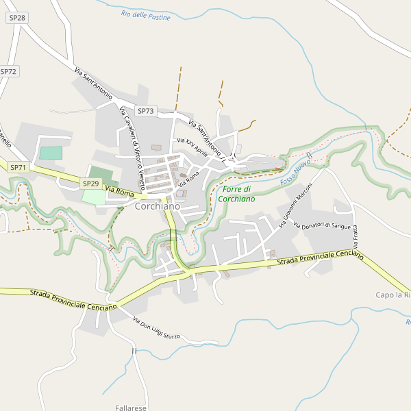 Thumbnail mappa hotel di Corchiano