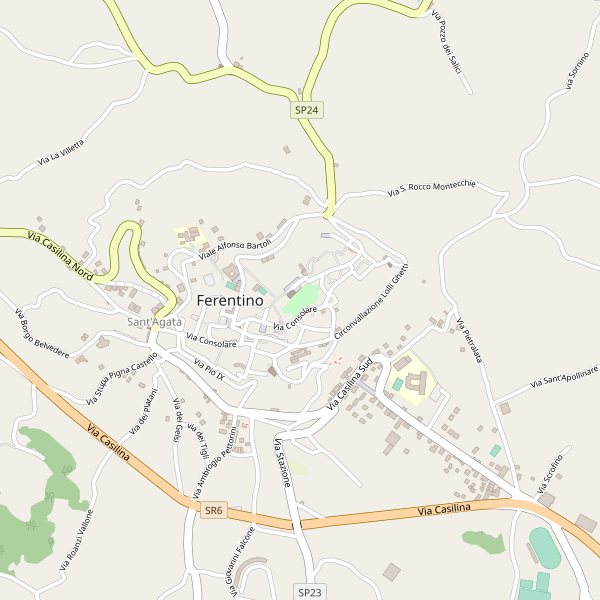 Thumbnail mappa stradale di Ferentino