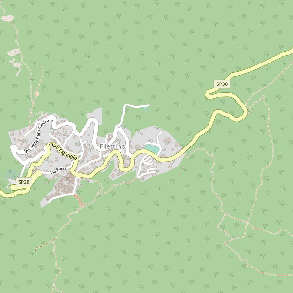 Thumbnail mappa stradale di Filettino