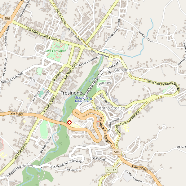 Thumbnail mappa ospedali di Frosinone
