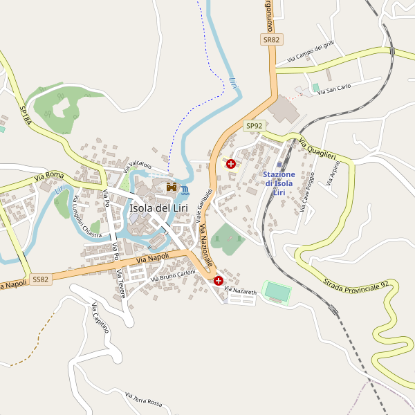 Thumbnail mappa stradale di Isola del Liri
