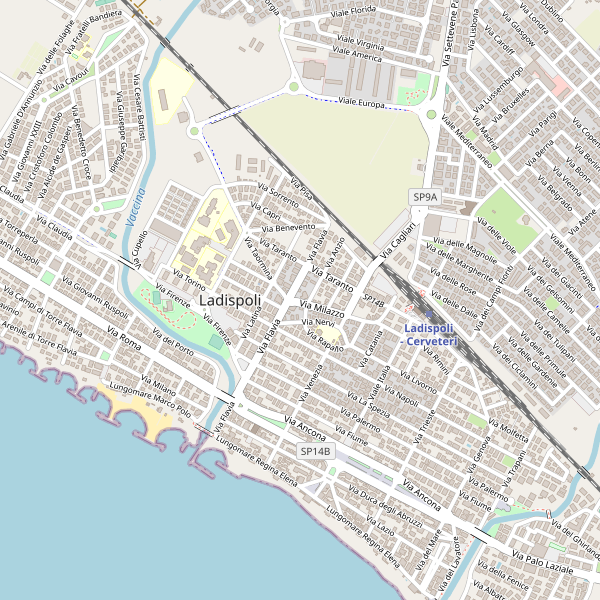Thumbnail mappa stradale di Ladispoli