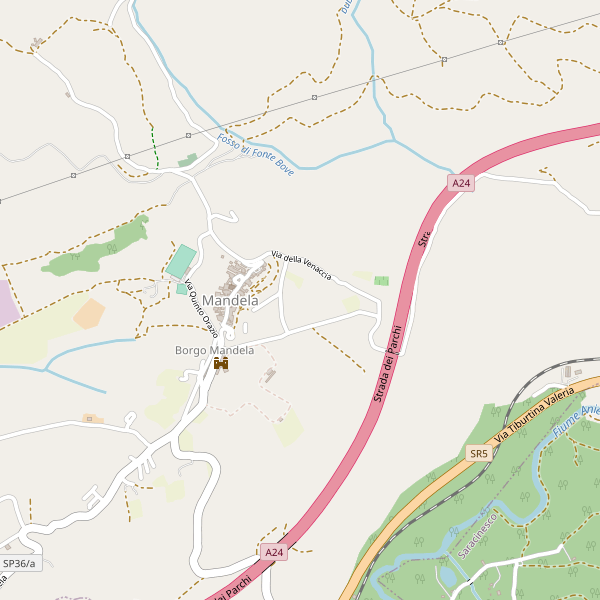 Thumbnail mappa stradale di Mandela