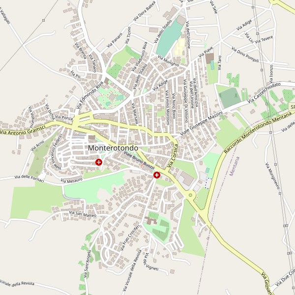 Thumbnail mappa stradale di Monterotondo