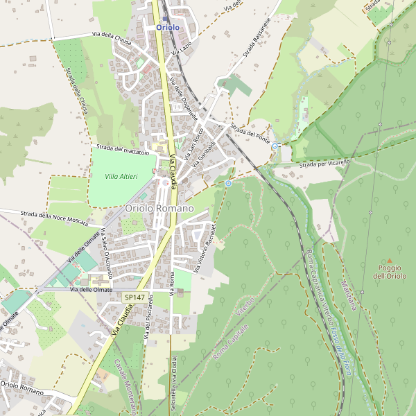 Thumbnail mappa stradale di Oriolo Romano
