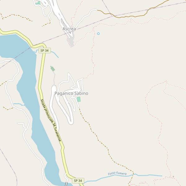 Thumbnail mappa stradale di Paganico Sabino