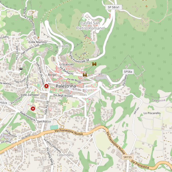 Thumbnail mappa stazionibus di Palestrina