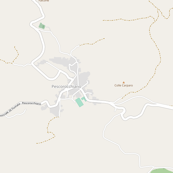Thumbnail mappa stradale di Pescorocchiano