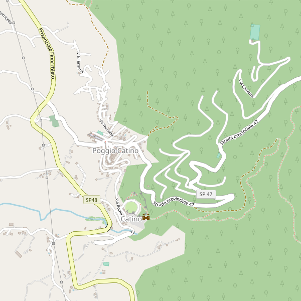 Thumbnail mappa stradale di Poggio Catino