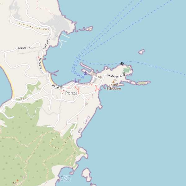 Thumbnail mappa traghetti di Ponza
