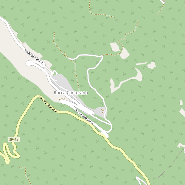Thumbnail mappa stradale di Rocca Canterano